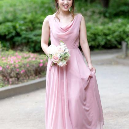 152colors Custom-made Bridesmaid Dress Cowl Neck..